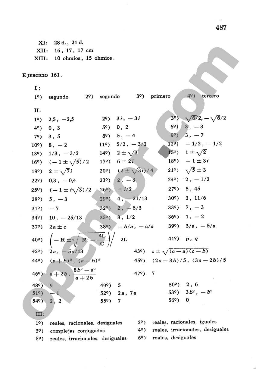 Álgebra de Mancil 2 - Página 487