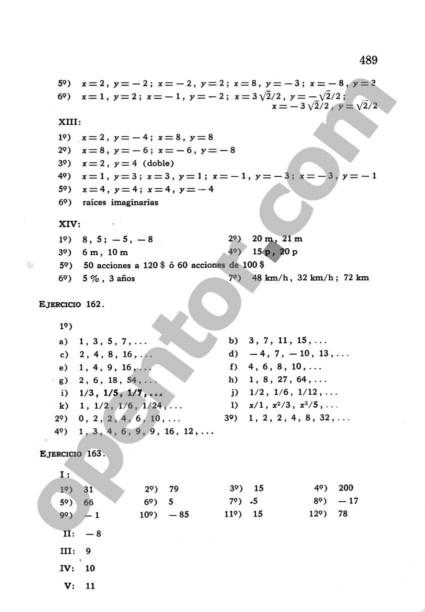 Álgebra de Mancil 2 - Página 489