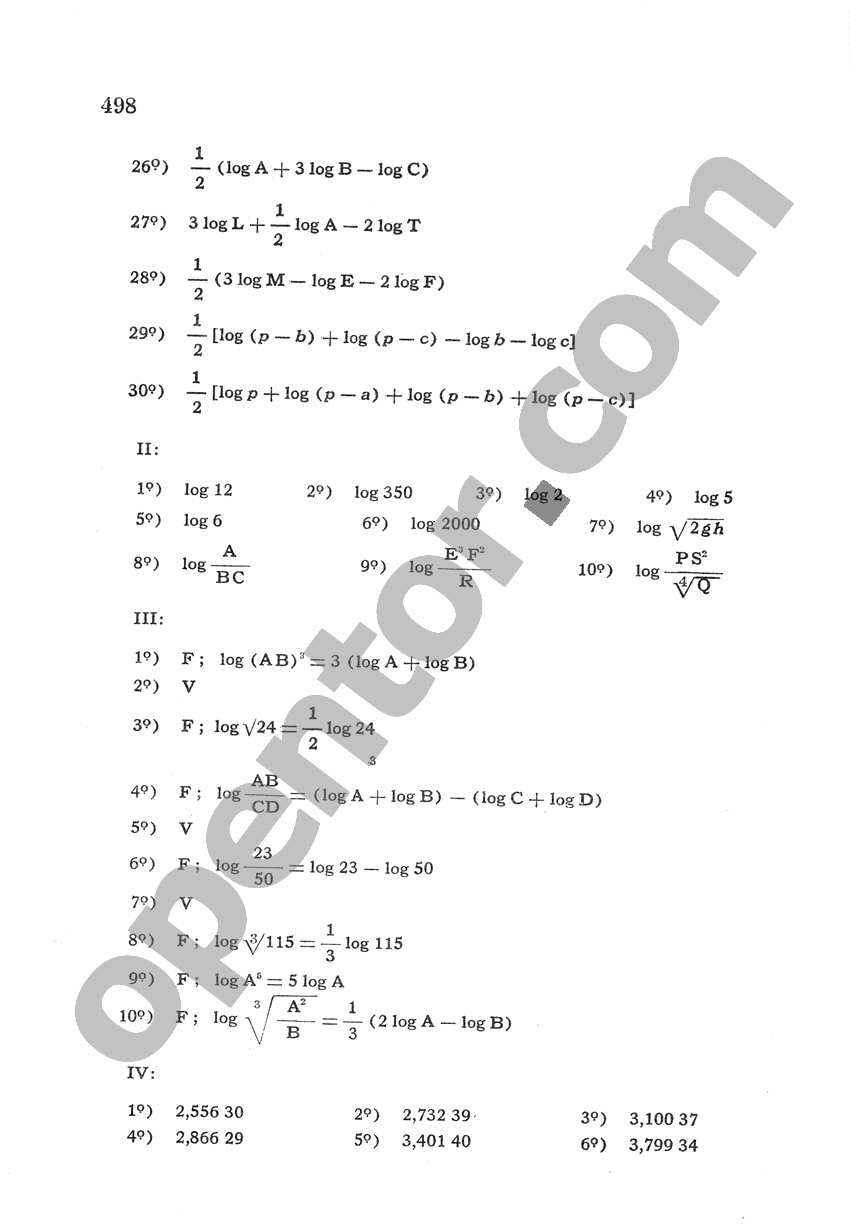 Álgebra de Mancil 2 - Página 498