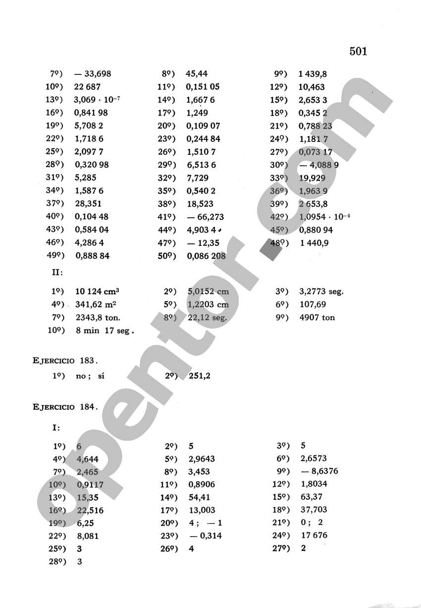 Álgebra de Mancil 2 - Página 501