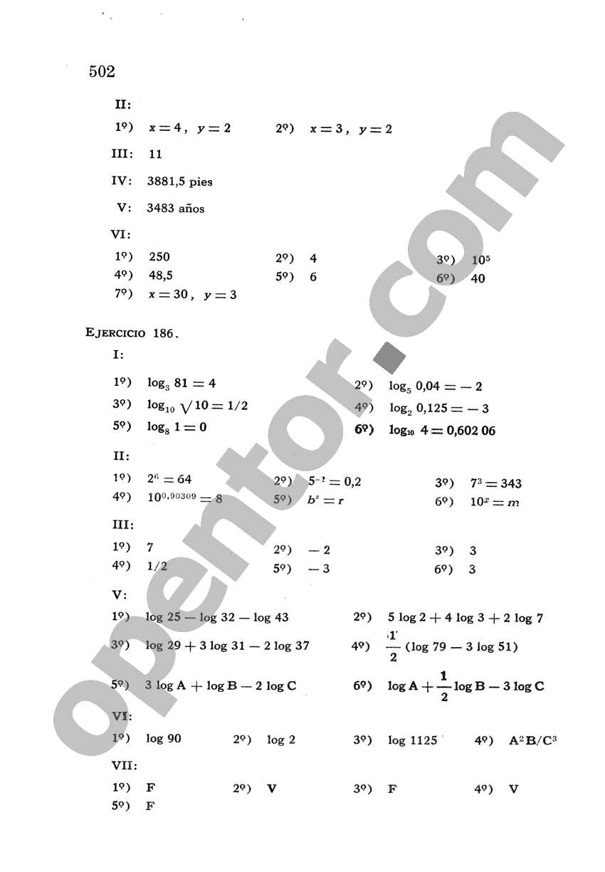 Álgebra de Mancil 2 - Página 502