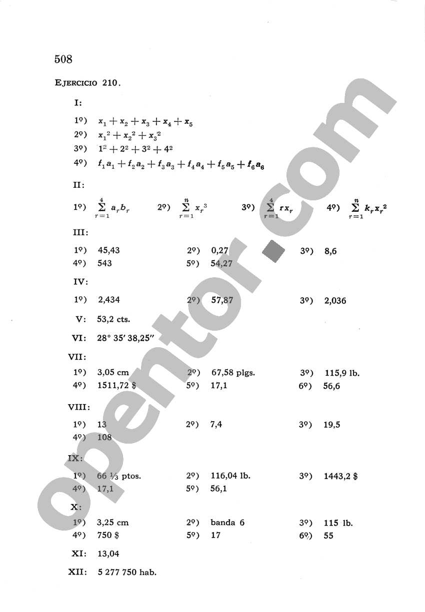 Álgebra de Mancil 2 - Página 508
