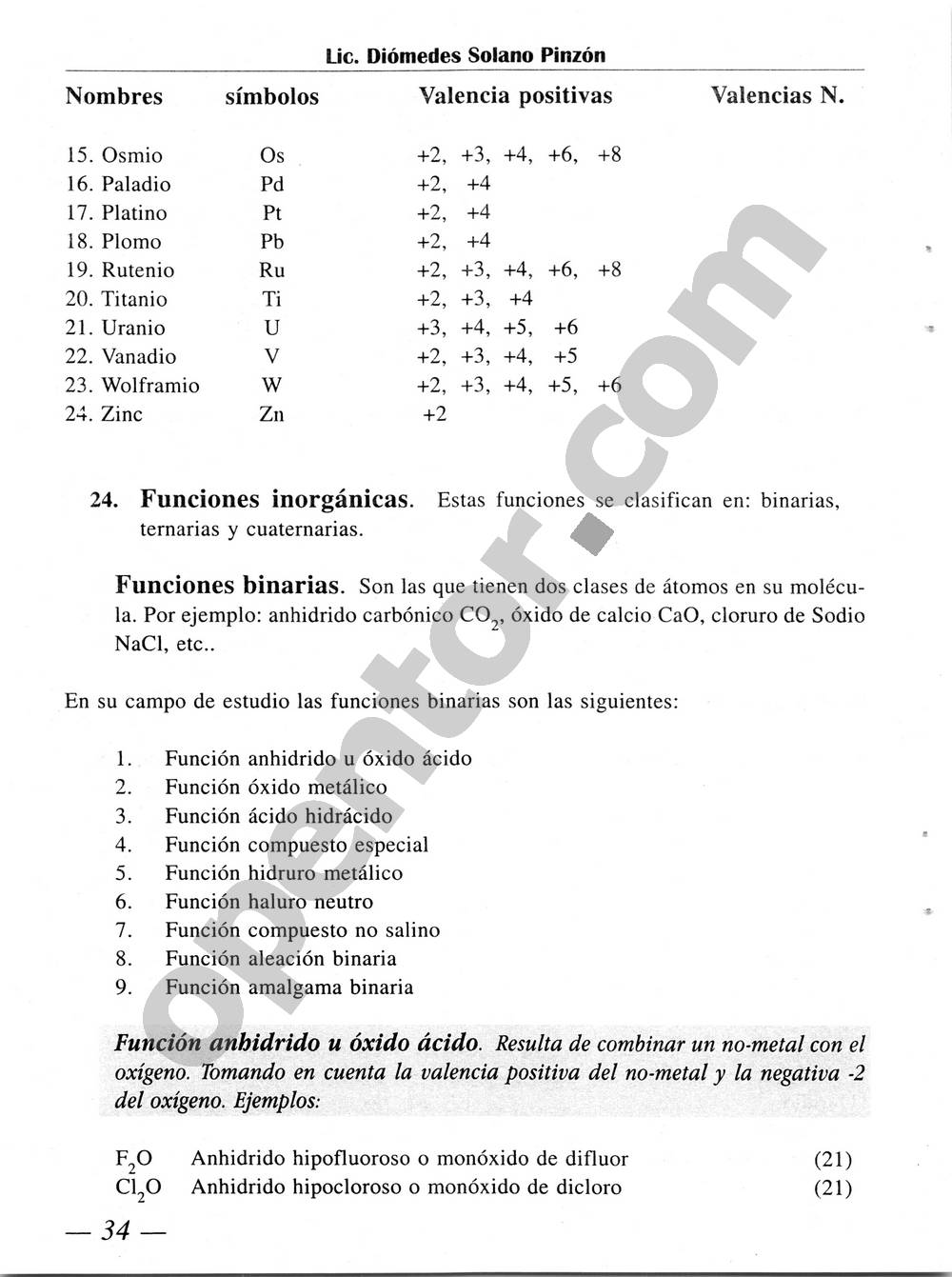 Química Simplificada de Diómedes Solano - Página 34