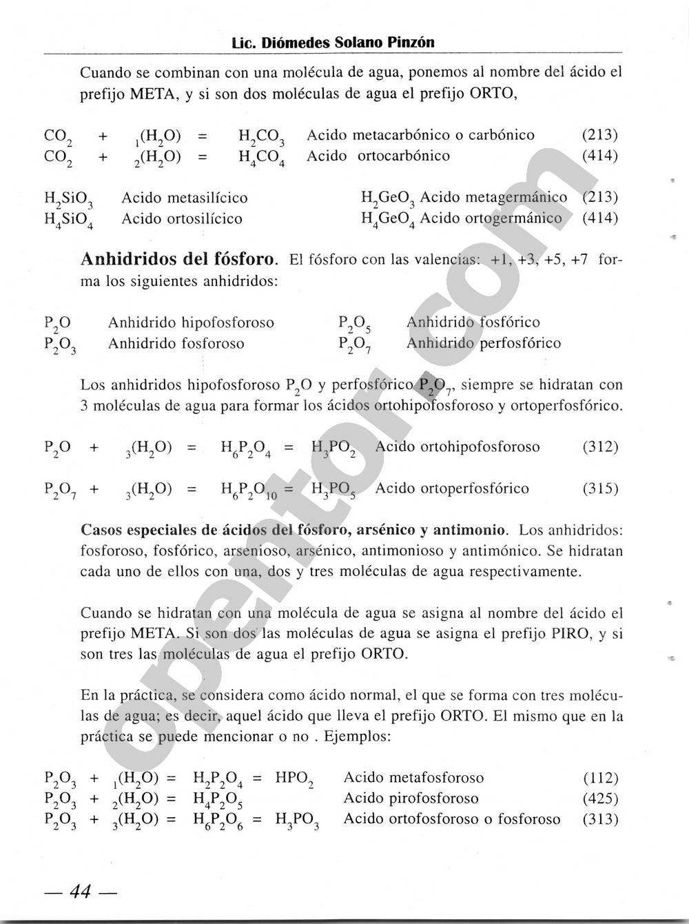 Química Simplificada de Diómedes Solano - Página 44