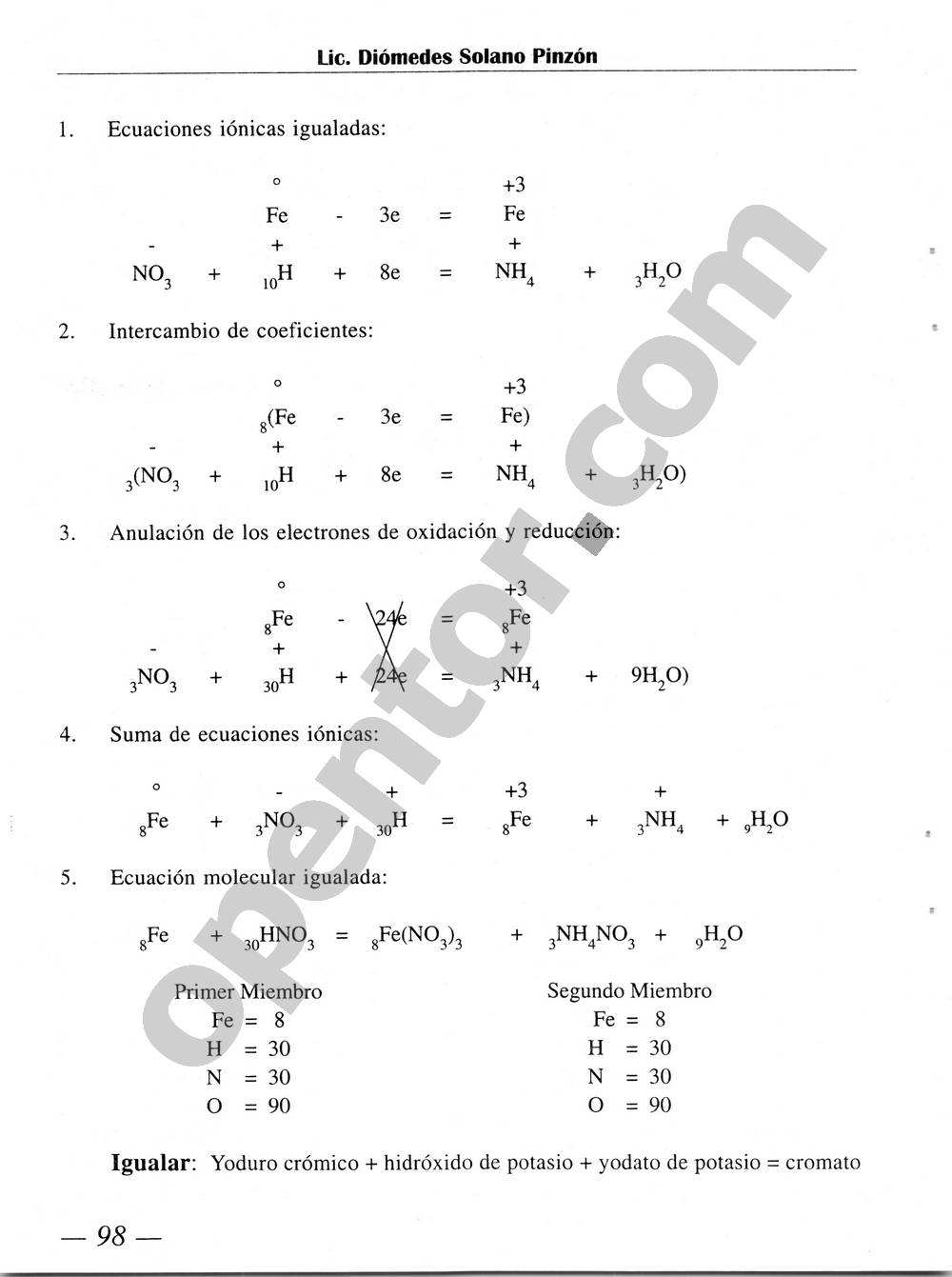 Química Simplificada de Diómedes Solano - Página 98