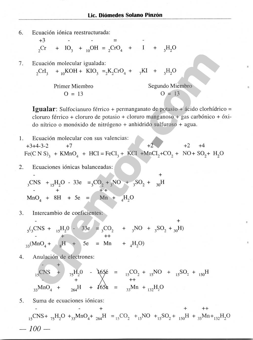 Química Simplificada de Diómedes Solano - Página 100