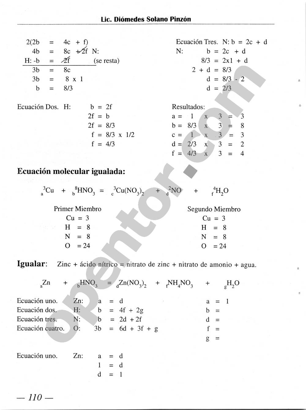 Química Simplificada de Diómedes Solano - Página 110