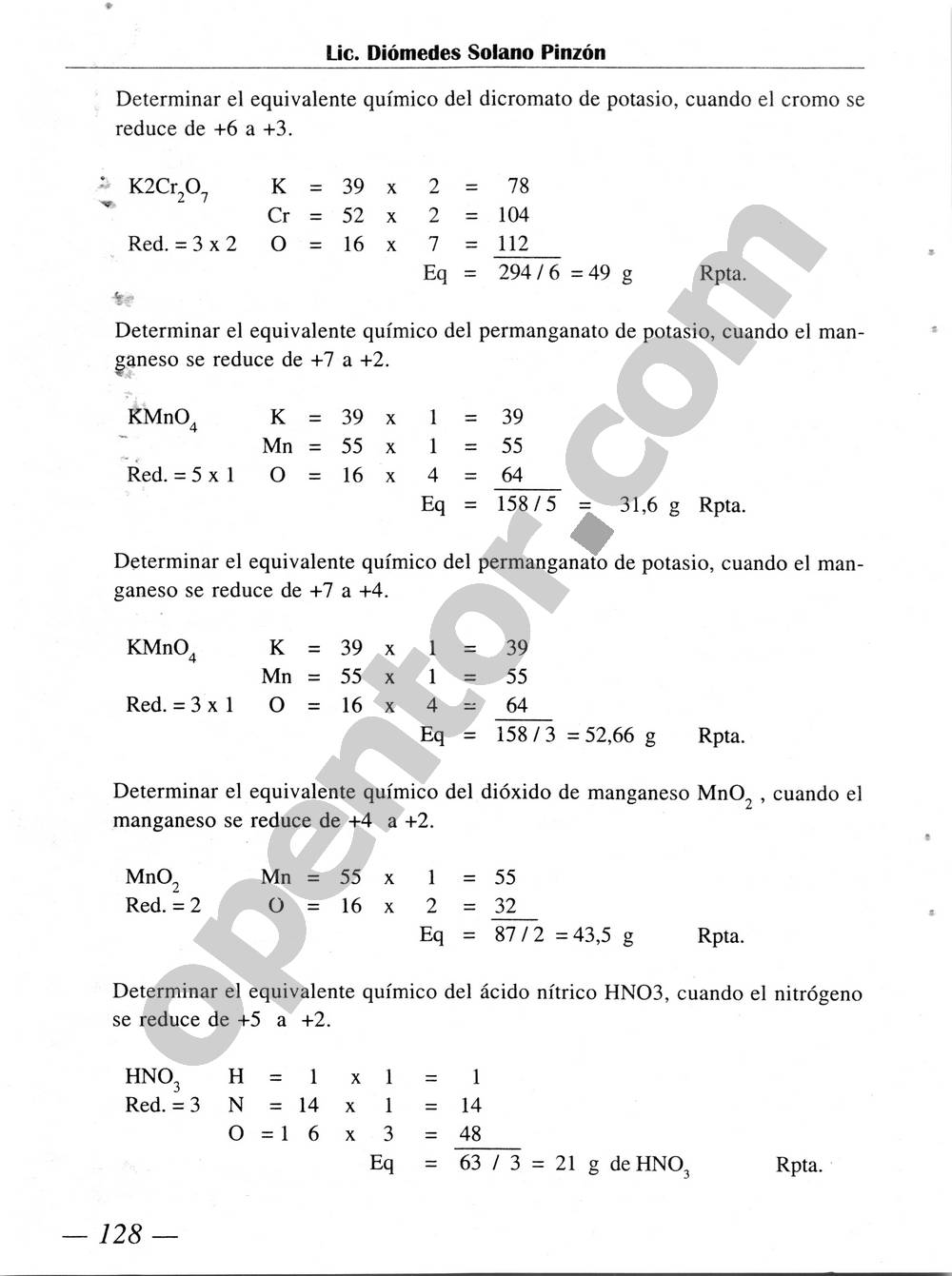 Química Simplificada de Diómedes Solano - Página 128