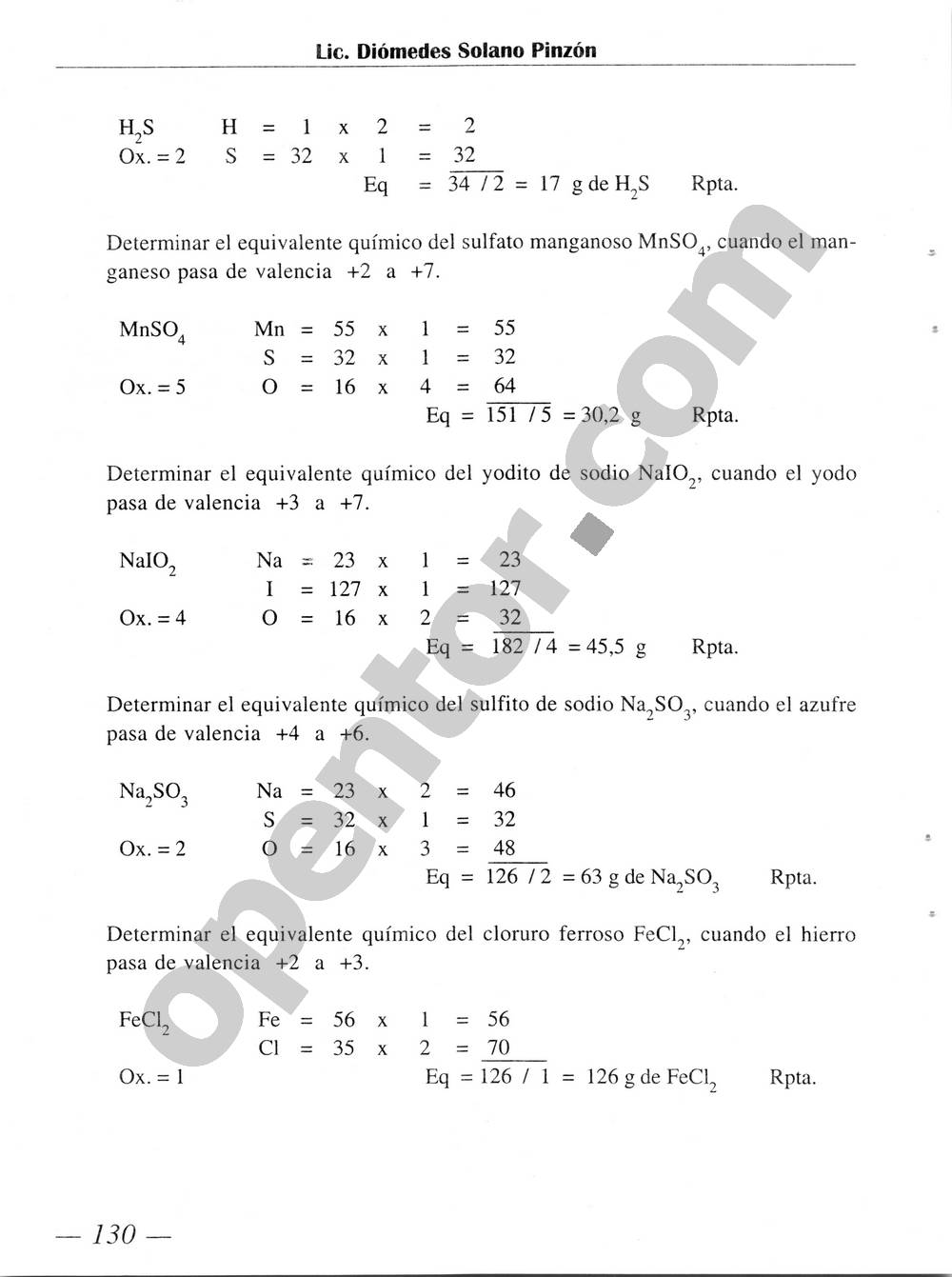 Química Simplificada de Diómedes Solano - Página 130