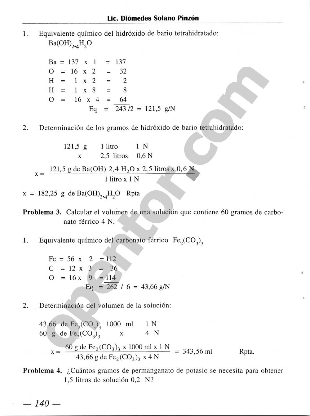 Química Simplificada de Diómedes Solano - Página 140