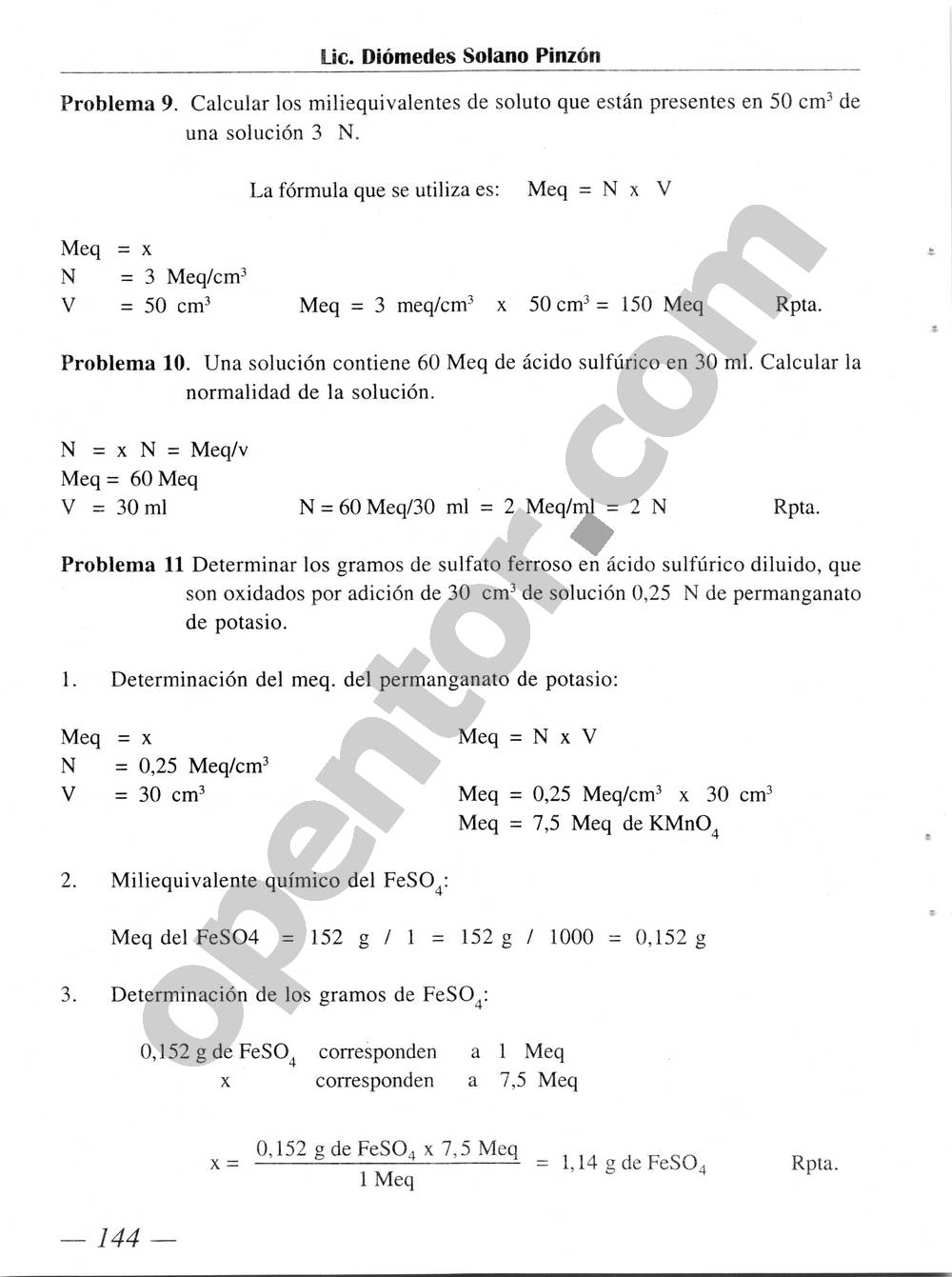 Química Simplificada de Diómedes Solano - Página 144