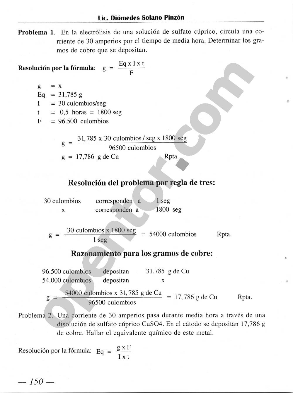 Química Simplificada de Diómedes Solano - Página 150