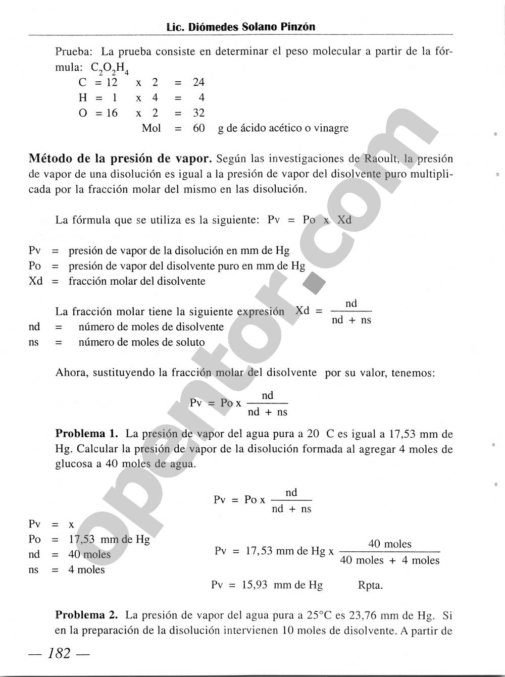 Química Simplificada de Diómedes Solano - Página 182