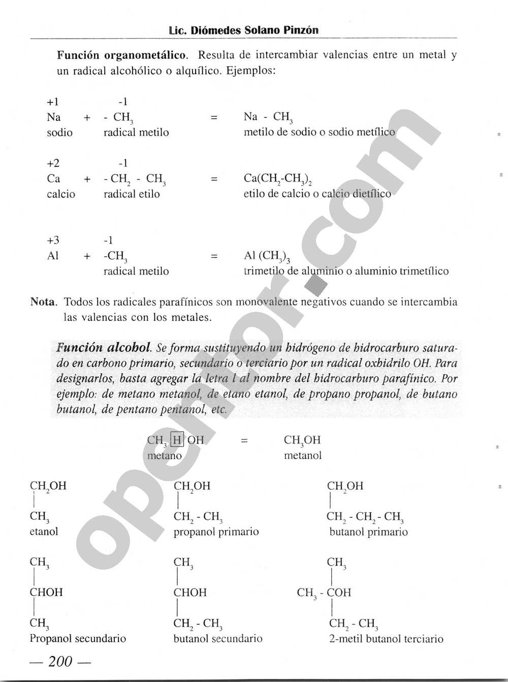 Química Simplificada de Diómedes Solano - Página 200