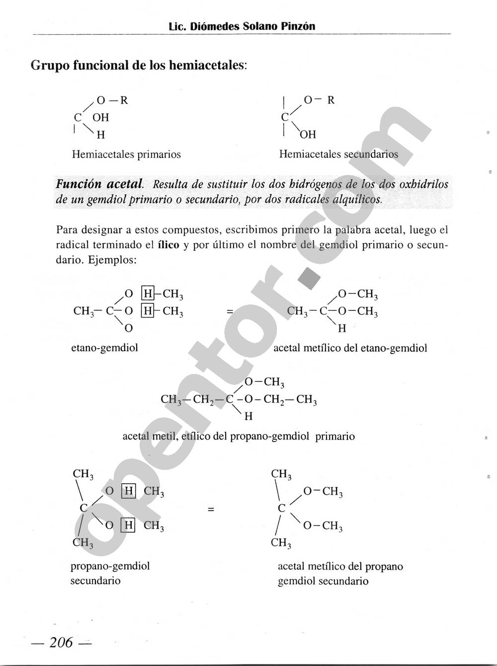 Química Simplificada de Diómedes Solano - Página 206