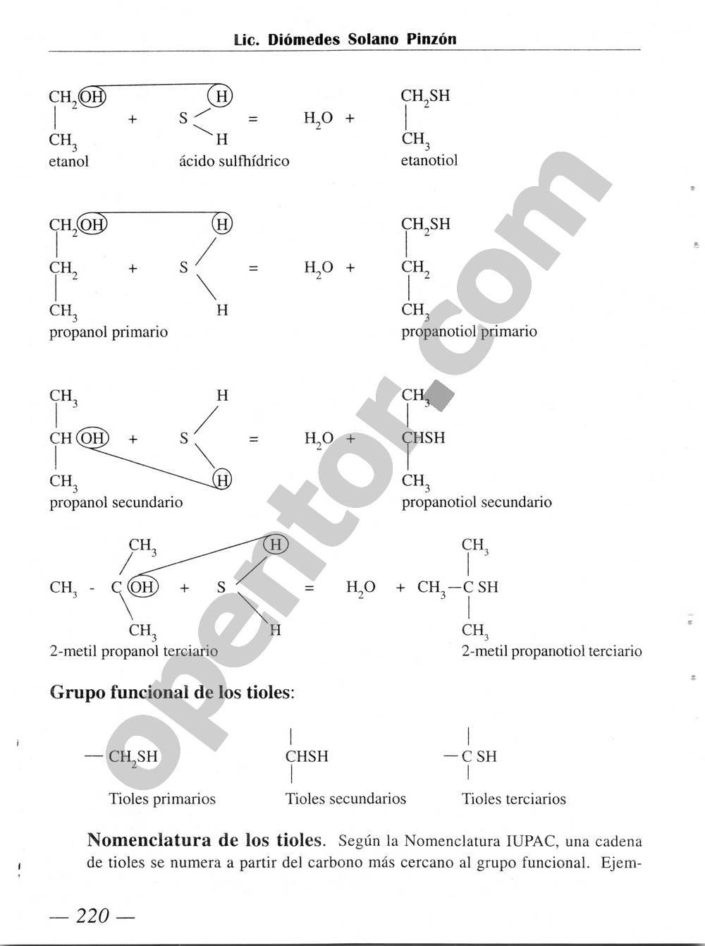 Química Simplificada de Diómedes Solano - Página 220