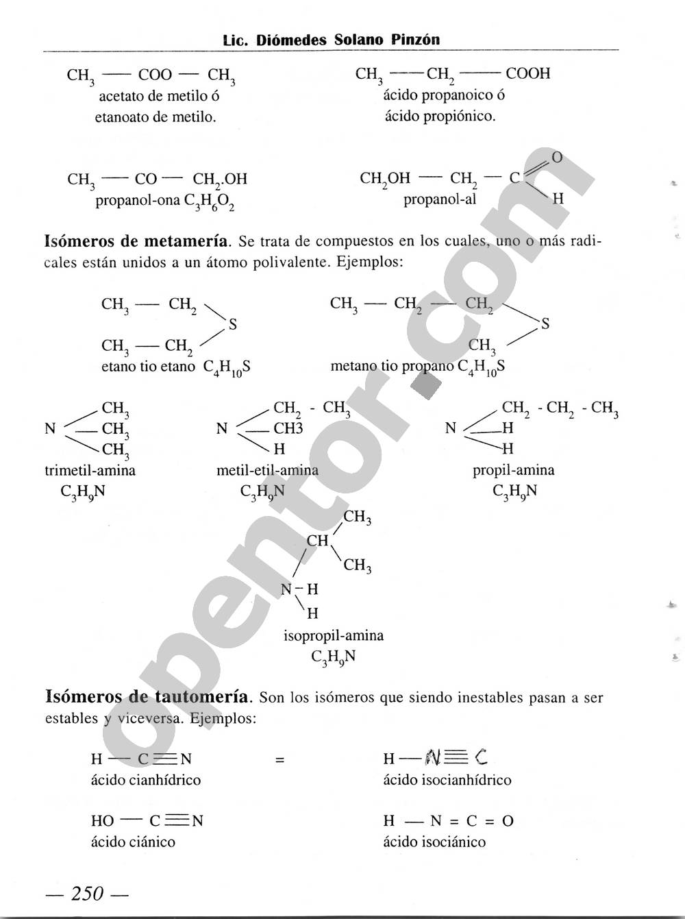 Química Simplificada de Diómedes Solano - Página 250