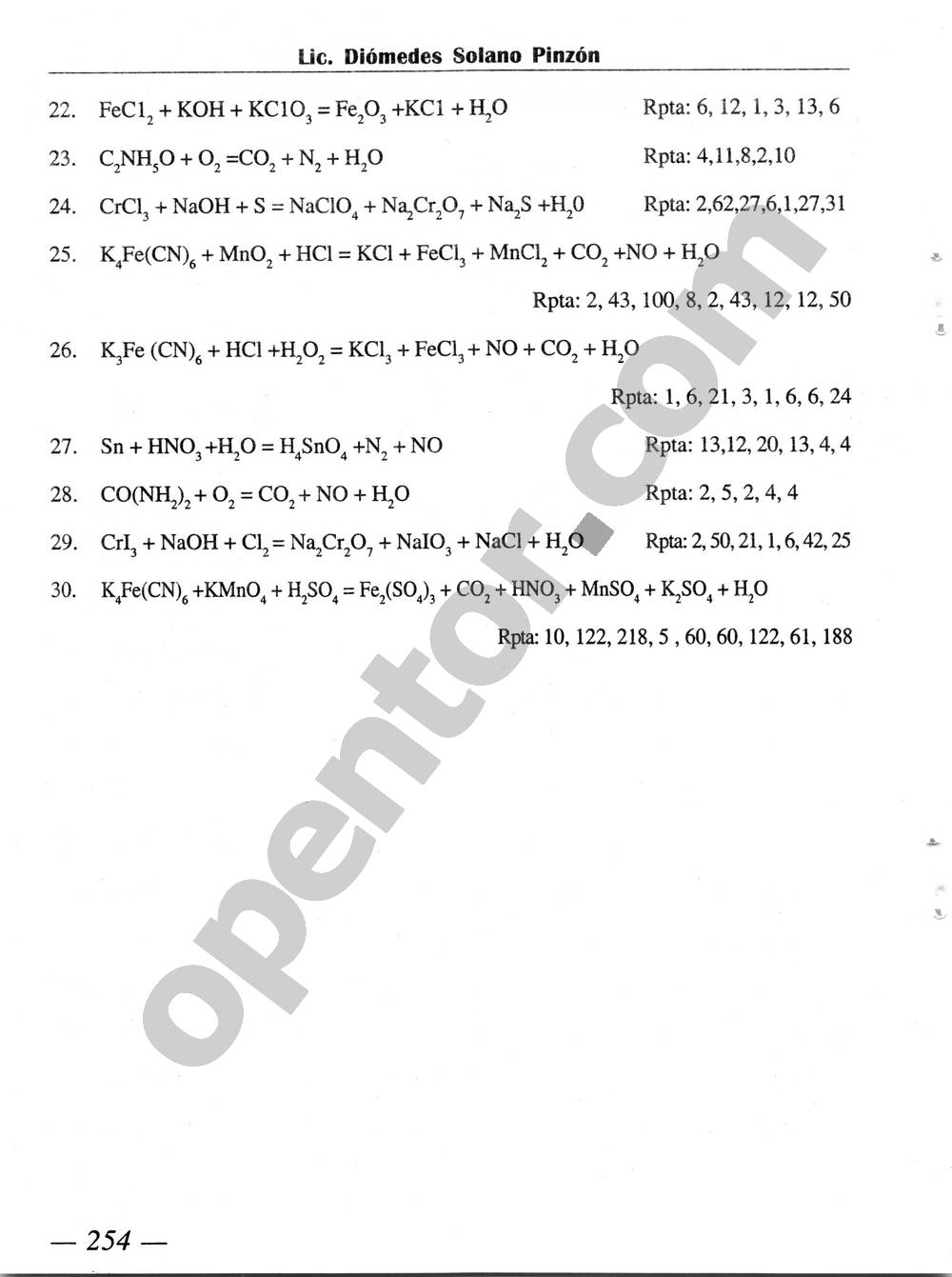 Química Simplificada de Diómedes Solano - Página 254