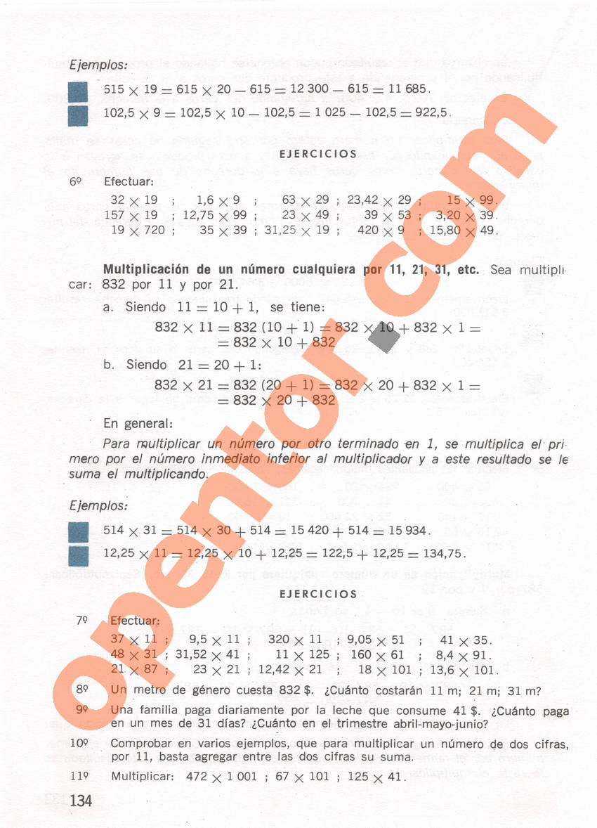 Aritmética de Repetto 1 - Página 134