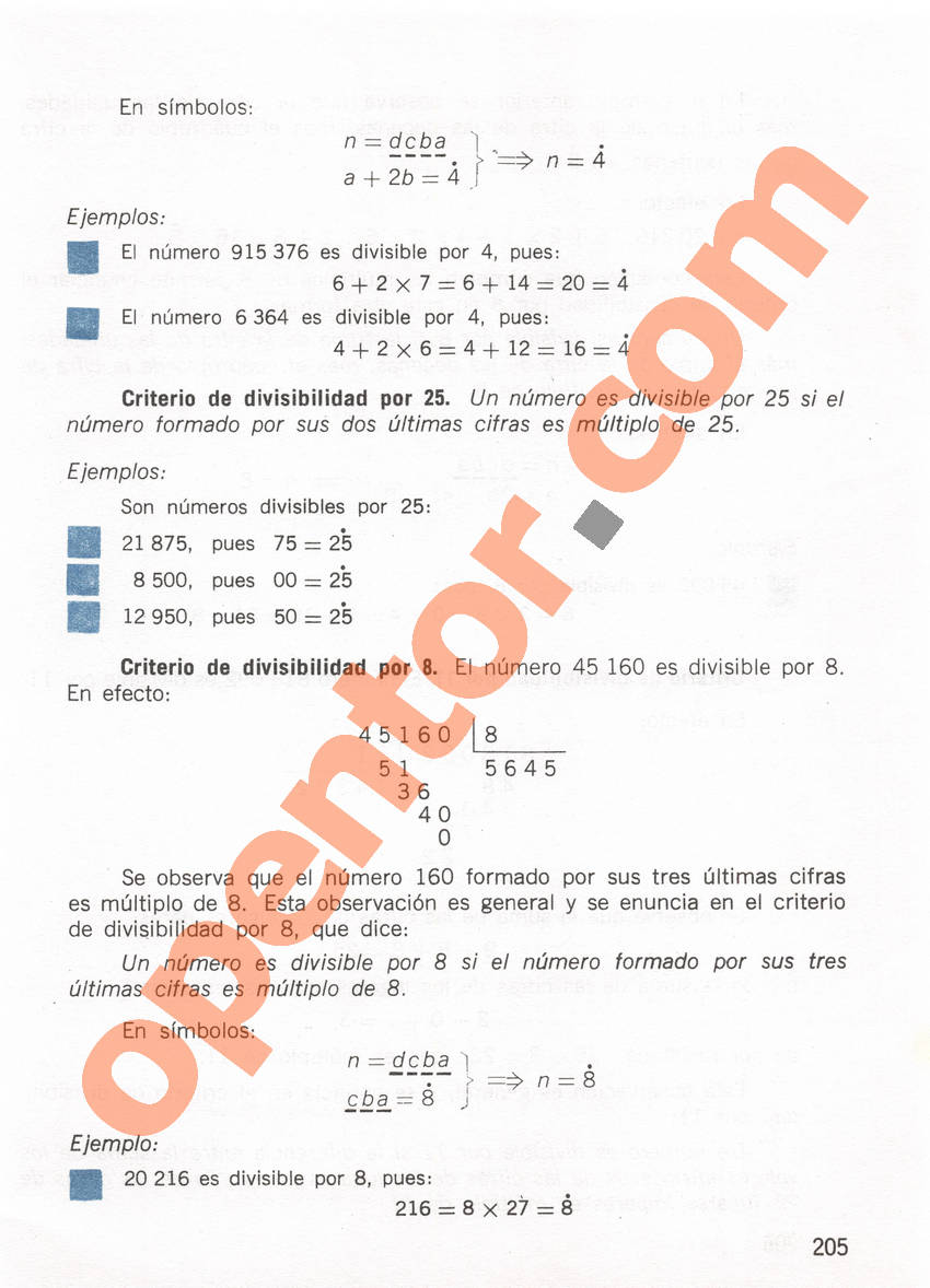 Aritmética de Repetto 1 - Página 205