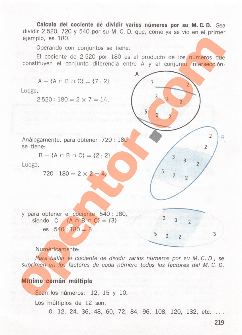 Aritmética de Repetto 1 - Página 219
