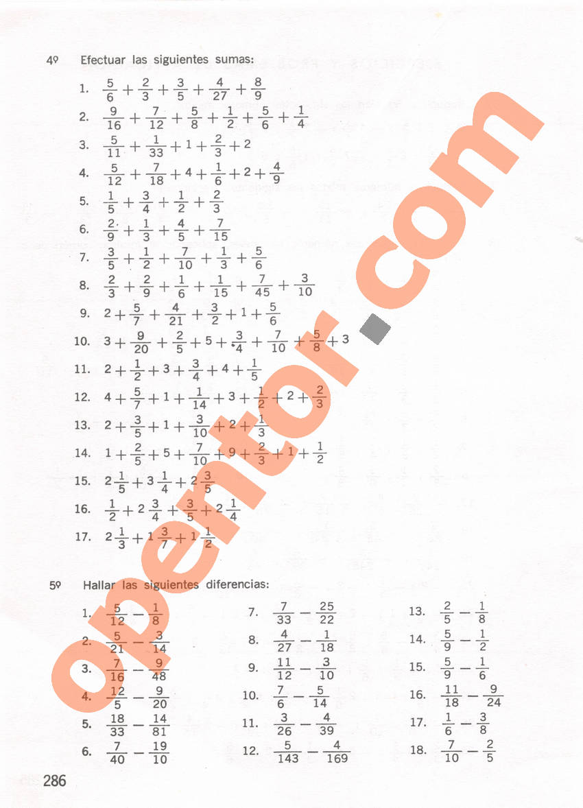 Aritmética de Repetto 1 - Página 286