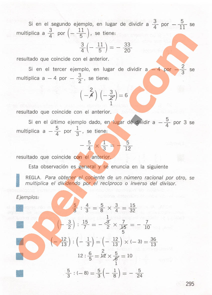 Aritmética de Repetto 1 - Página 295