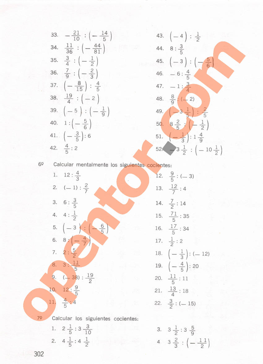 Aritmética de Repetto 1 - Página 302