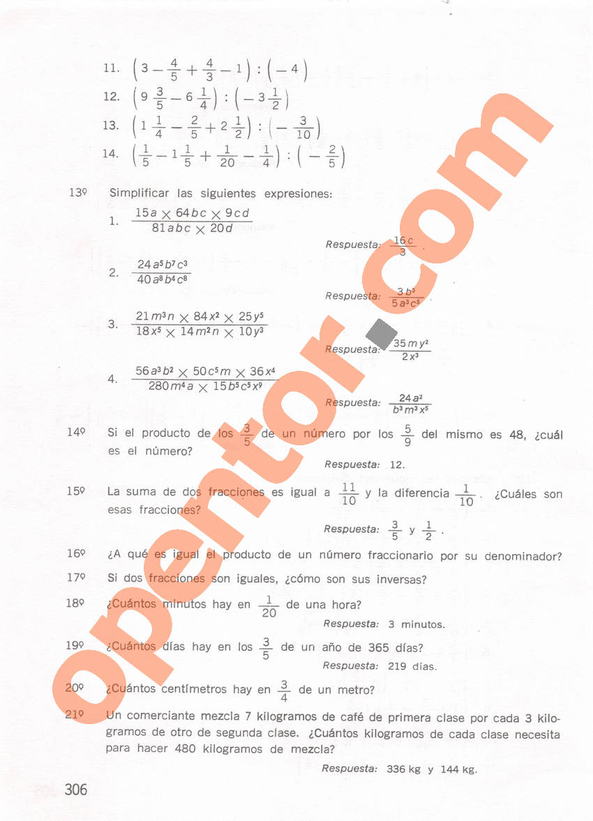 Aritmética de Repetto 1 - Página 306