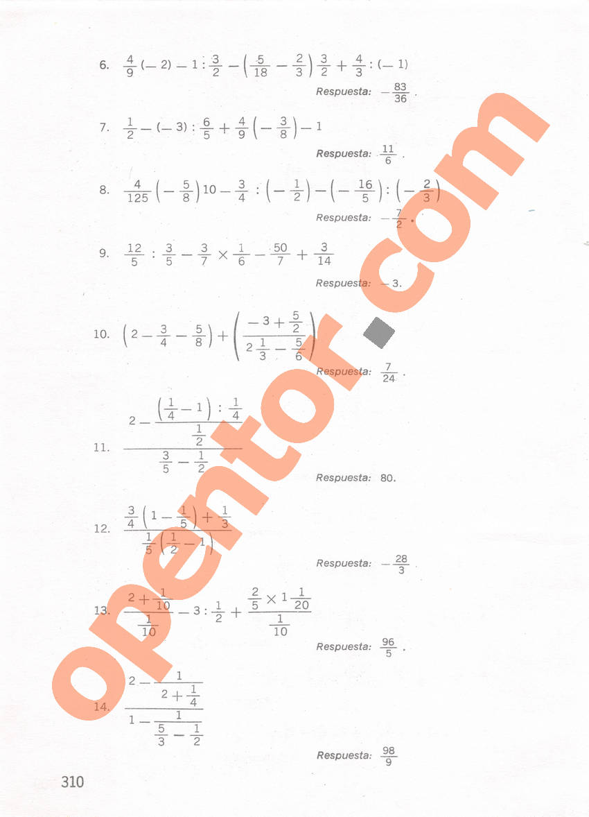 Aritmética de Repetto 1 - Página 310