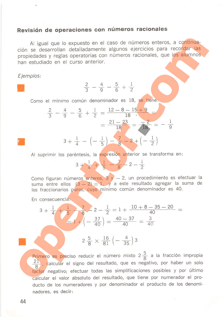 Aritmética de Repetto 2 - Página 44