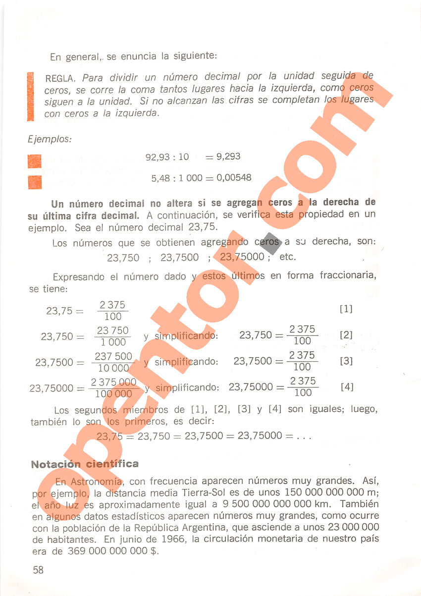 Aritmética de Repetto 2 - Página 58