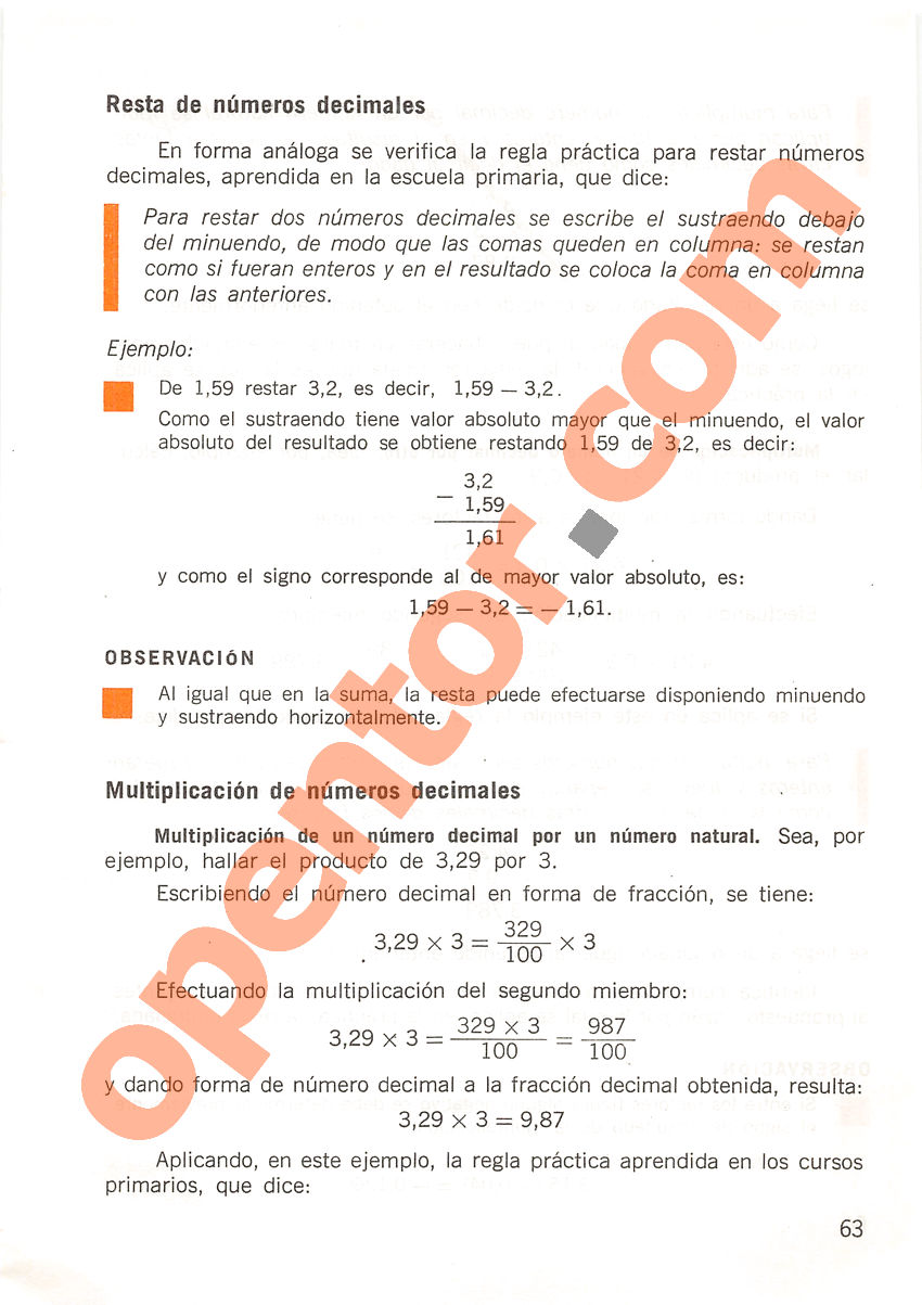Aritmética de Repetto 2 - Página 63