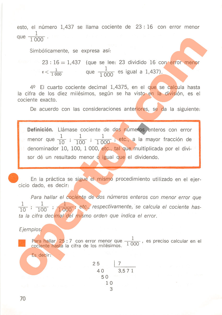 Aritmética de Repetto 2 - Página 70
