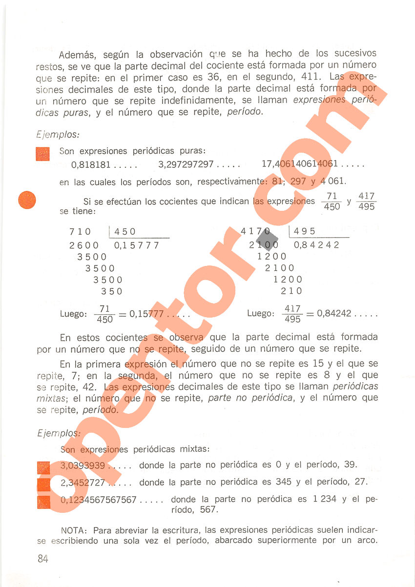Aritmética de Repetto 2 - Página 84