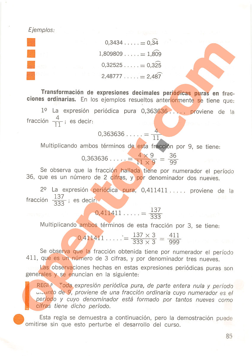 Aritmética de Repetto 2 - Página 85