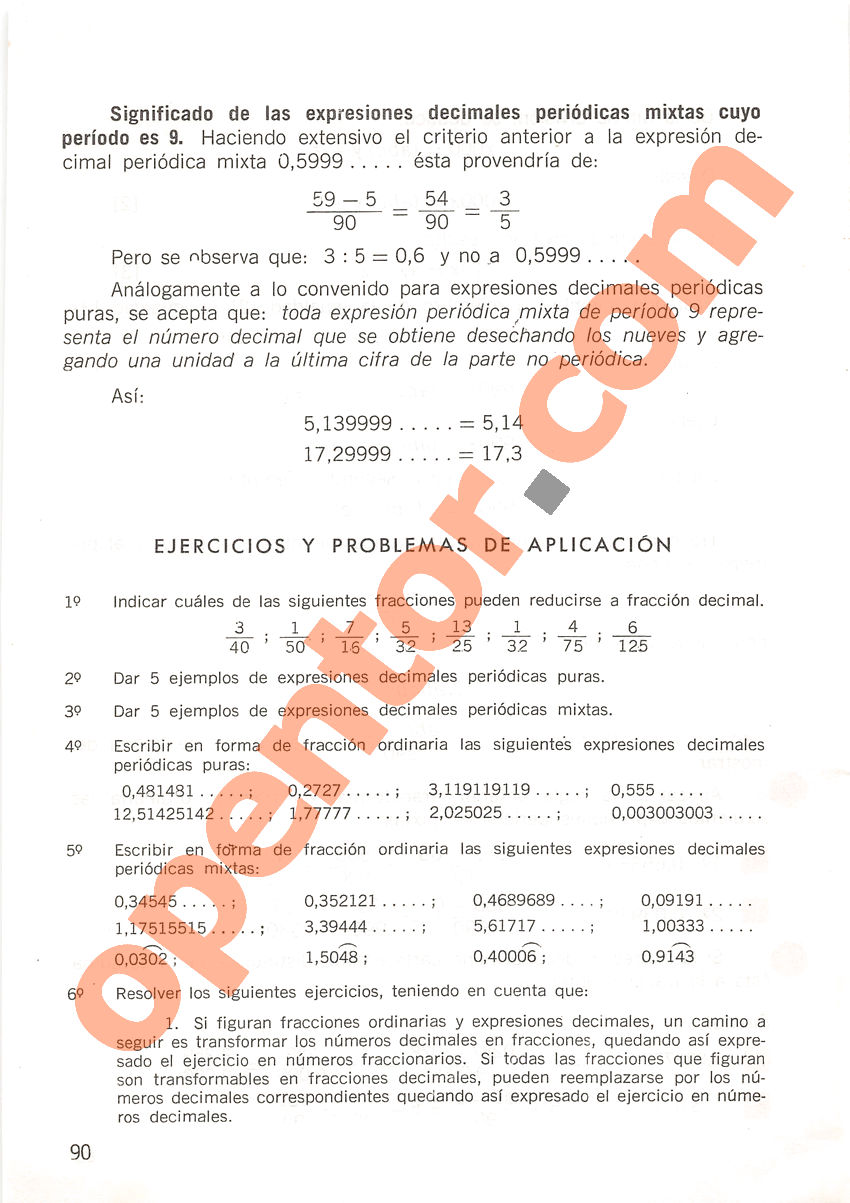 Aritmética de Repetto 2 - Página 90