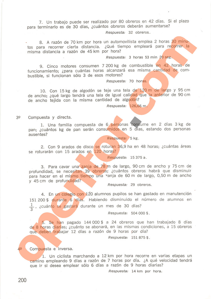 Aritmética de Repetto 2 - Página 200