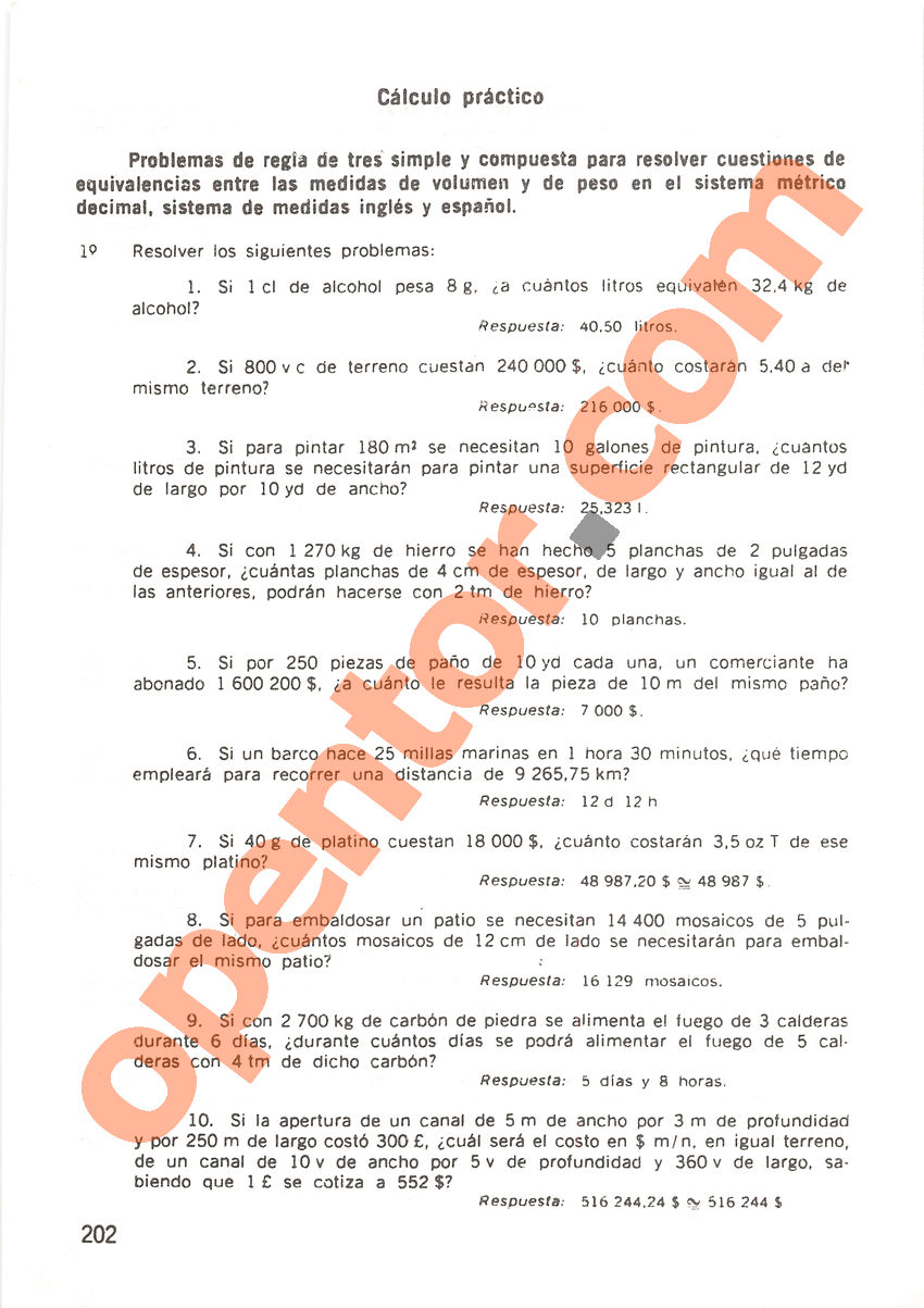 Aritmética de Repetto 2 - Página 202