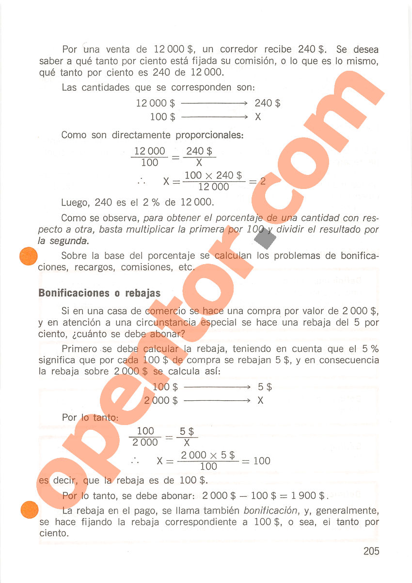 Aritmética de Repetto 2 - Página 205
