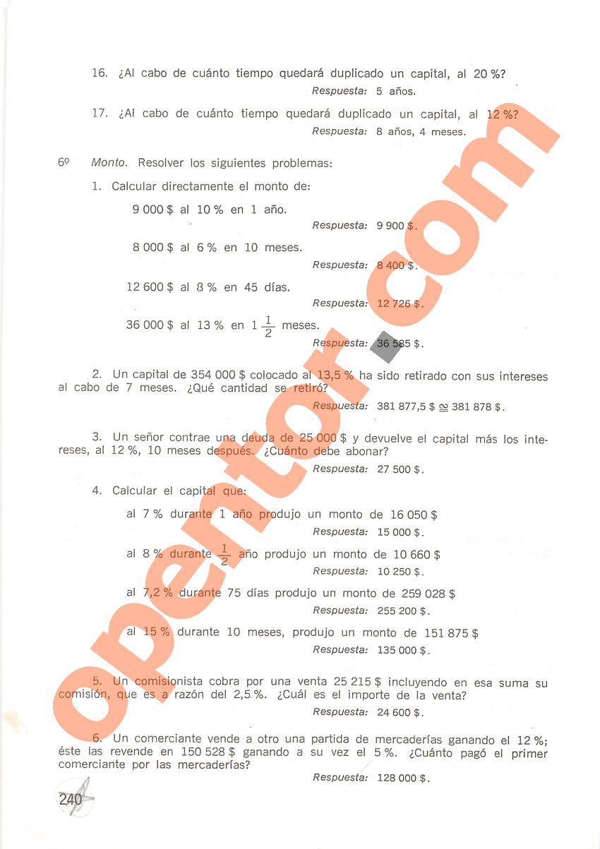 Aritmética de Repetto 2 - Página 240