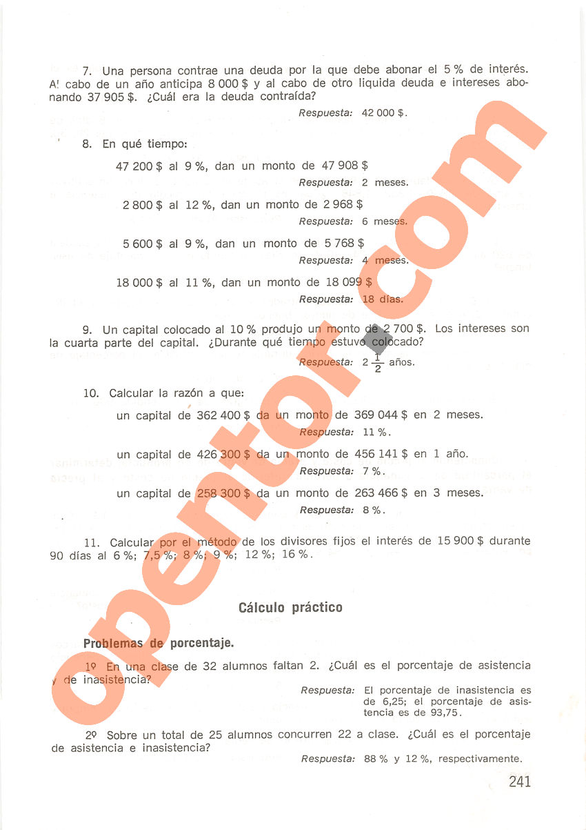 Aritmética de Repetto 2 - Página 241