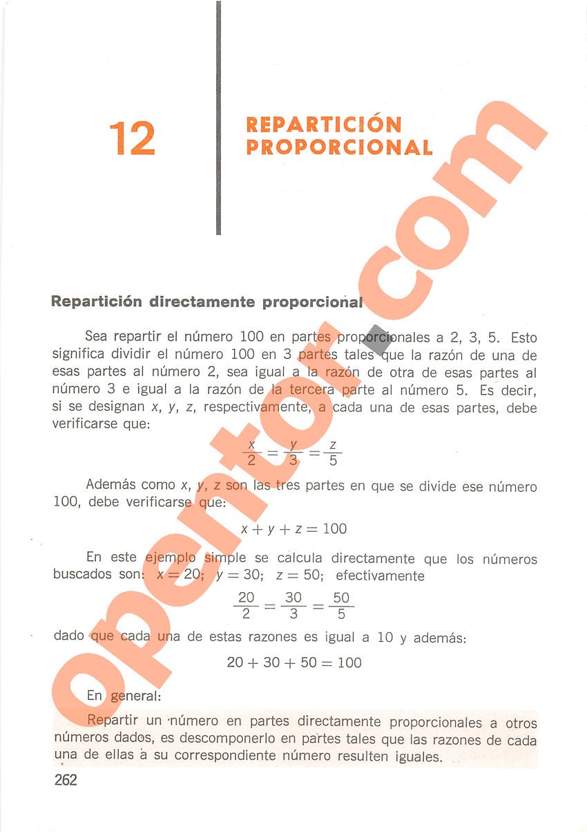 Aritmética de Repetto 2 - Página 262
