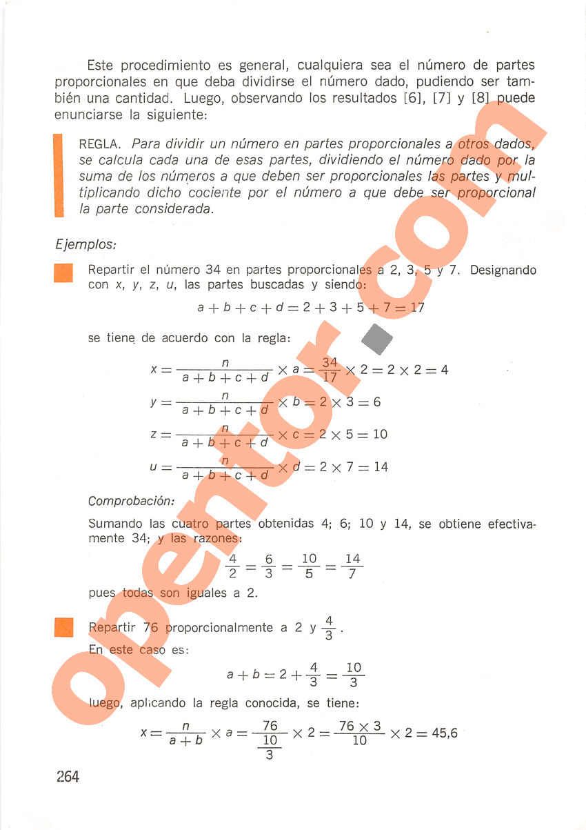 Aritmética de Repetto 2 - Página 264