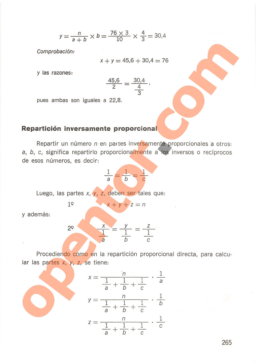 Aritmética de Repetto 2 - Página 265