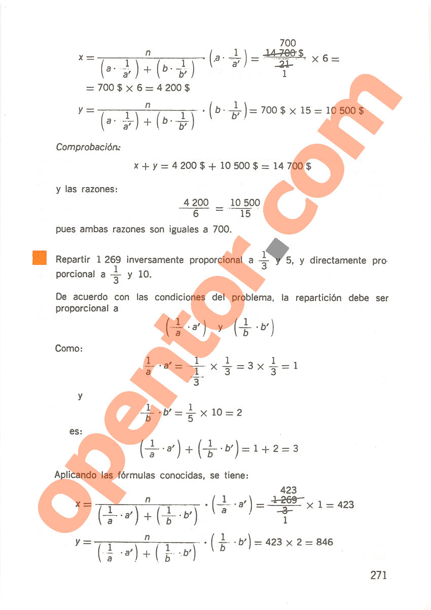 Aritmética de Repetto 2 - Página 271