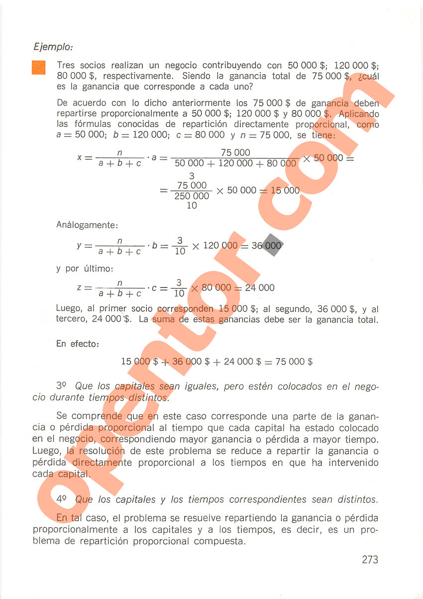 Aritmética de Repetto 2 - Página 273