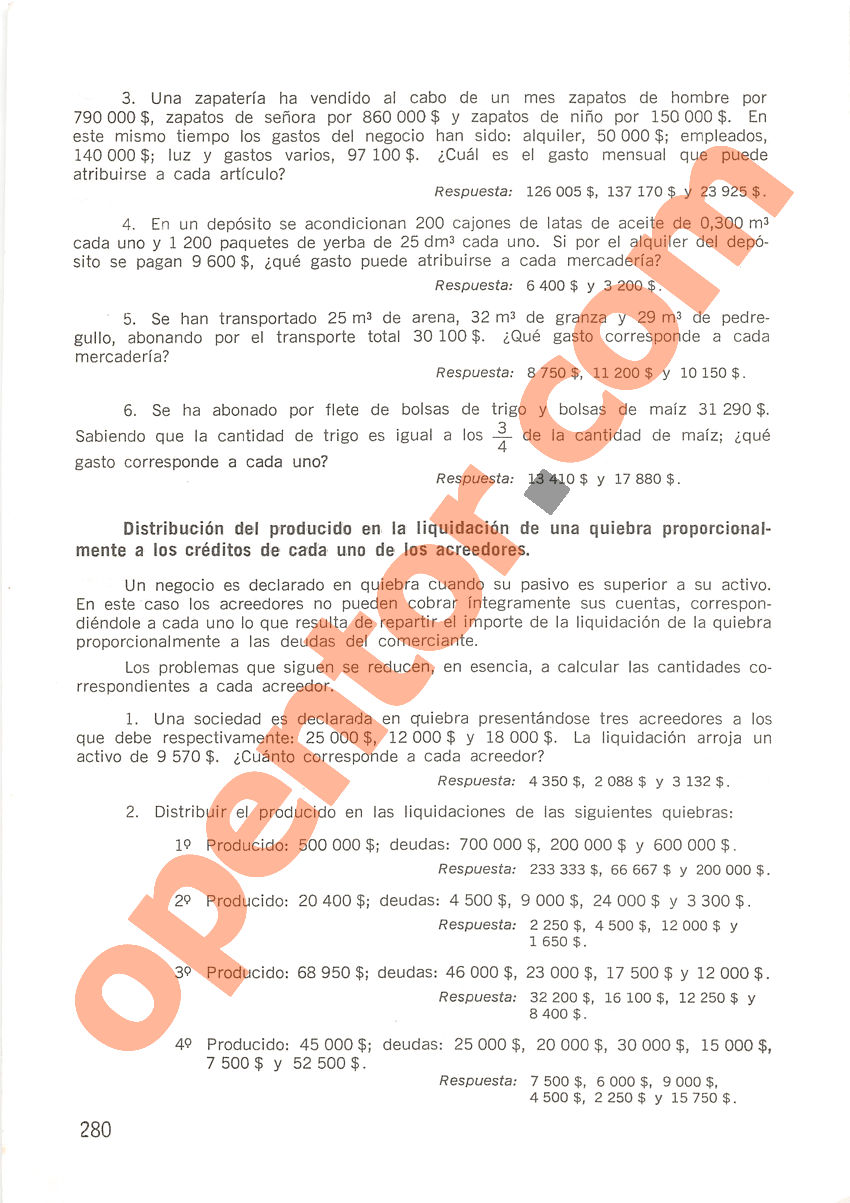 Aritmética de Repetto 2 - Página 280