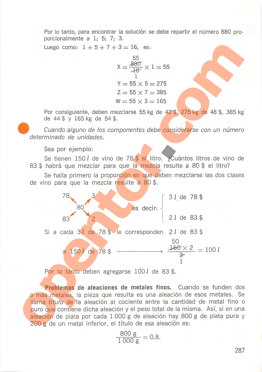 Aritmética de Repetto 2 - Página 287