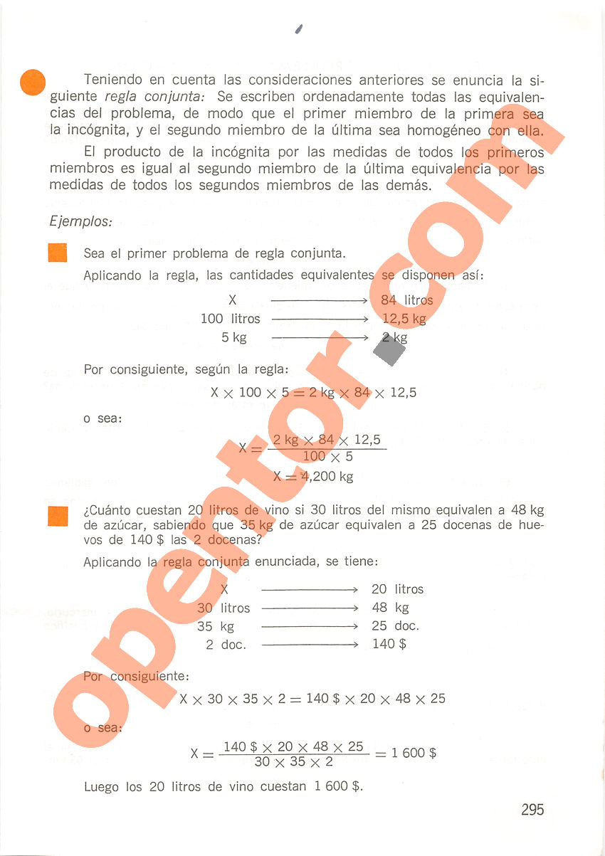 Aritmética de Repetto 2 - Página 295